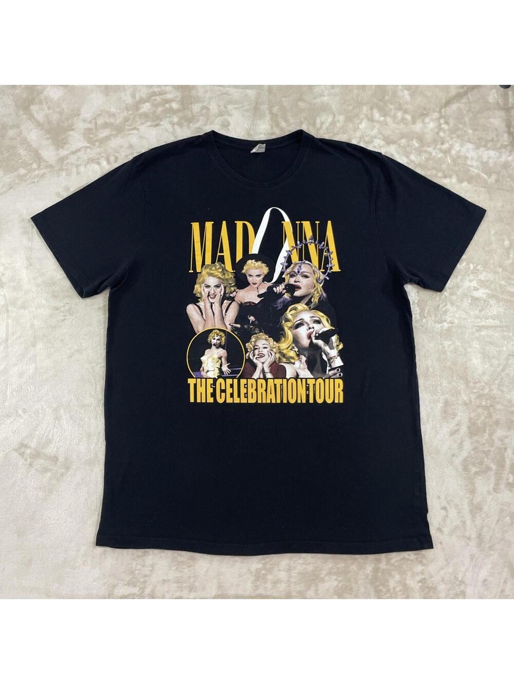 Madonna The Celebration Tour Shirt Mens XL Black Four Decades 2023/2024 Concert